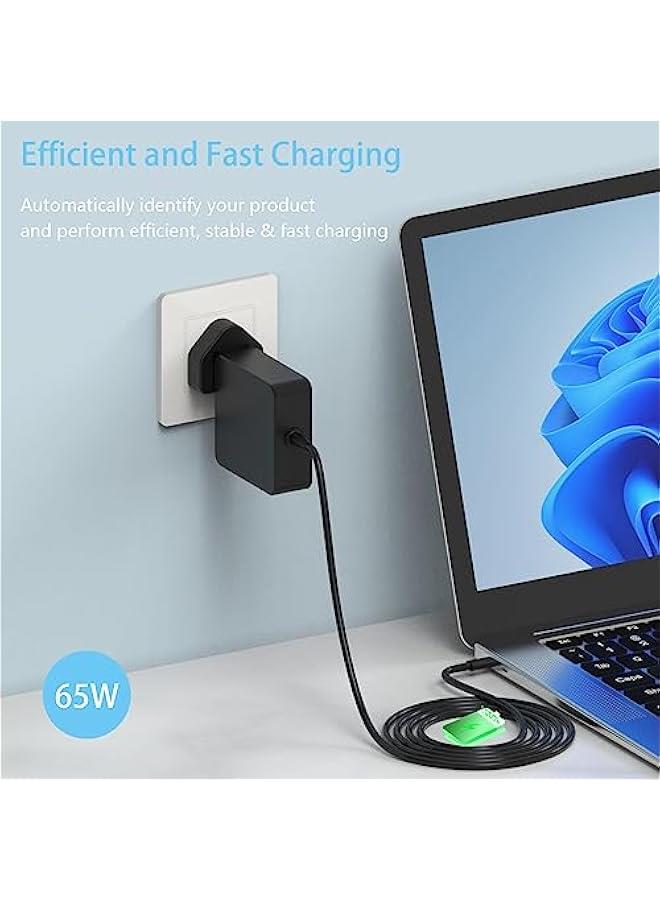 65W 45w USB C Laptop Fast Charger for Lenovo Thinkpad Yoga, Mac Book Pro, Hp Elitebook Spectre Envy, Huawei,Dell Latitude,Asus,MacBook air,Acer,Type C Computer Replacement Power Adapter Cord C0004 - Image 4