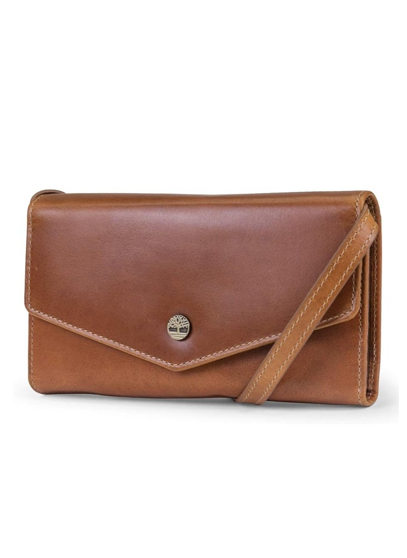 Timberland womens Rfid Leather Crossbody Wallet Phone Bag With Detachable Crossbody Strap Cross Body  - Image 1