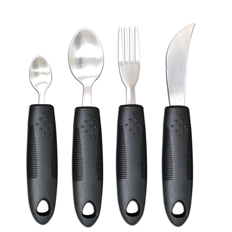 general Adaptive Stainless Steel Cutlery Set with Flexible Handles for Adults - Image 1