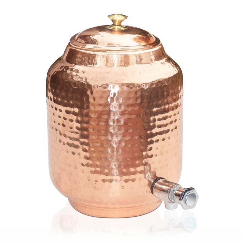Pure Source India Pure Source India Copper Water Pitcher/Dispenser/Container with Tap for Storage & Serving Water (5000ml) - Image 2