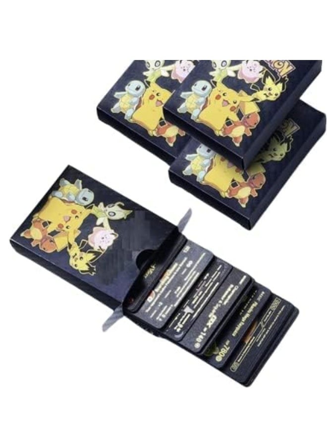 Pokemon Black Pokemon Cards Set (55 pcs) - Including Vmax Rares V Series GX EX Rares Charizard Common Cards ( Random pic on cards box cover)  - Image 1