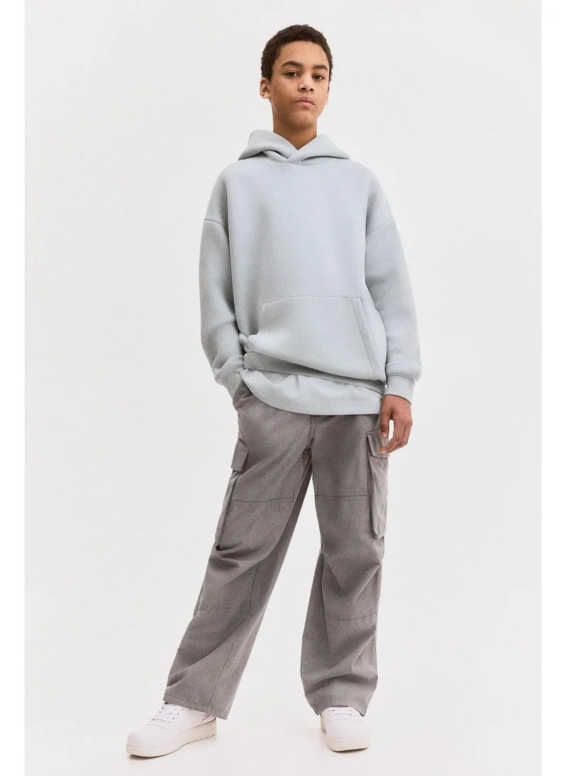 H&M Cotton canvas parachute trousers
