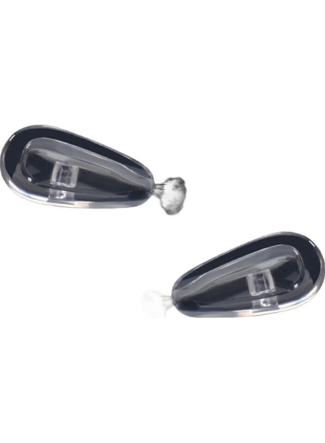 DRATRA Eyeglasses Nose Pads, Air Cushion Silicone, Anti-Slip, Anti-Fall, Metal Titanium Nose Bridge Pads, Repair Accessories, Screwdriver Tool Set - Image 1