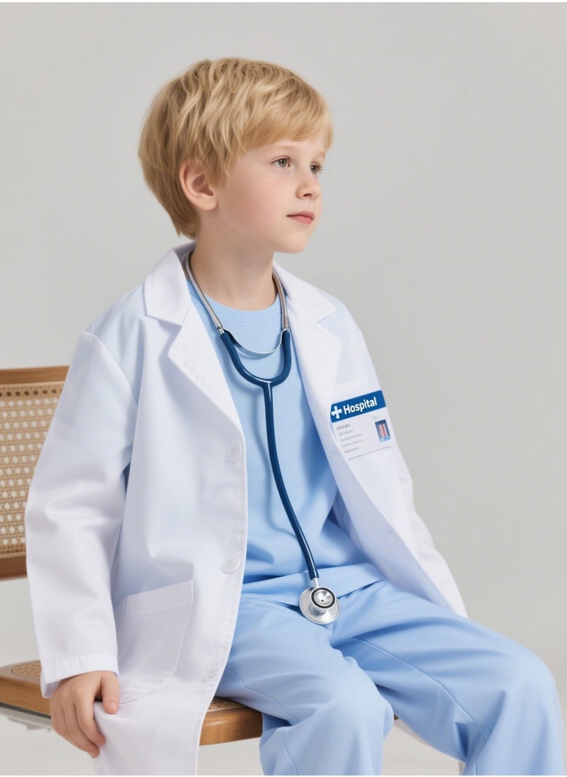 I LOVE KIDS 7 PCS Kids' Doctor Costume Set,Great For Cosplay Activities  - Image 1