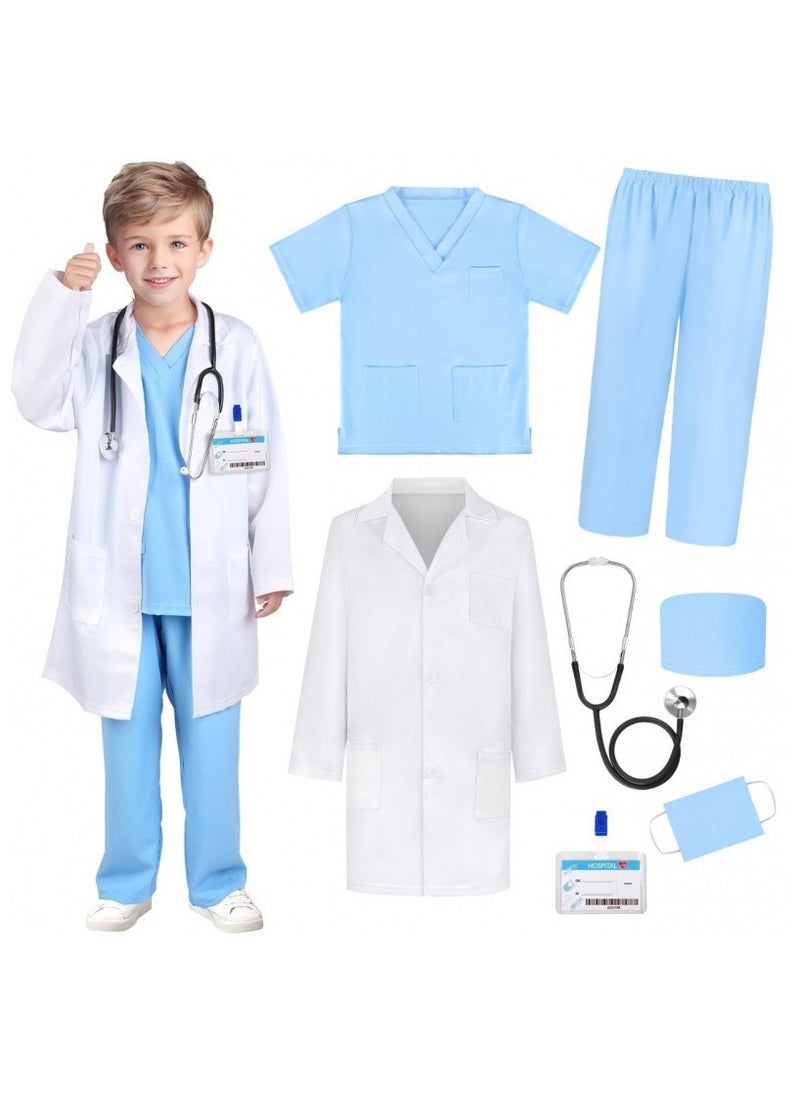 I LOVE KIDS 7 PCS Kids' Doctor Costume Set,Great For Cosplay Activities  - Image 2