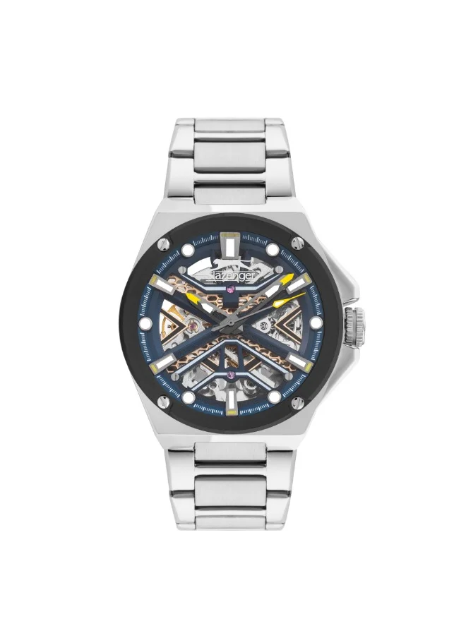 سلازنجر Slazenger SL.9.2264.1.04 Men Automatic Display Watch & Metal Strap Silver