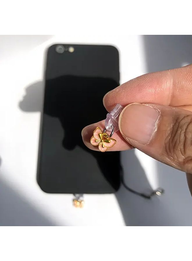 Mini Pink Butterfly Phone Dust Plug For Type C Charging Port Protector - Image 4