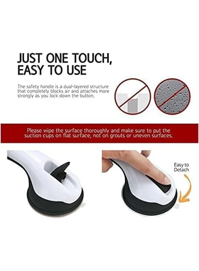 Safety Suction Cup Grab Bar Handle for Bathroom & Bathtub Heavy Duty Balance Assist for Elderly & Kids - Image 2