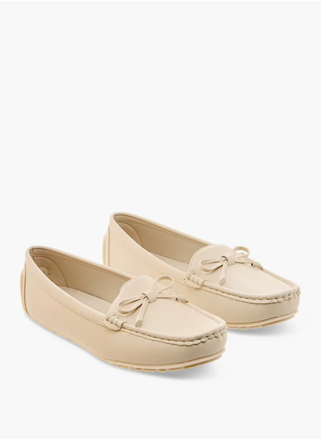 لو كونفورت Bow Accent Slip-On Loafers