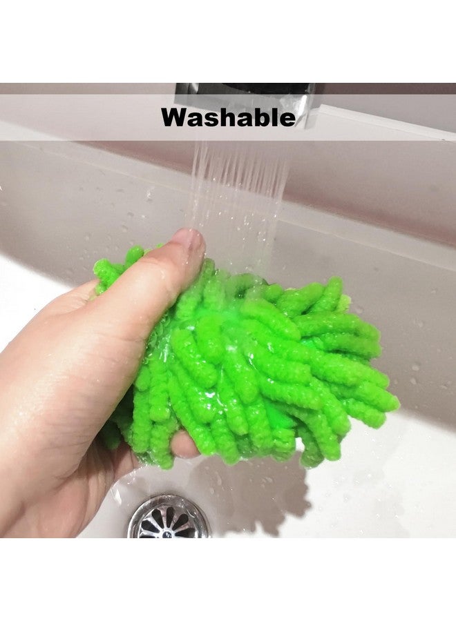 SITHON 4 Pieces Magnetic Microfiber Shag Whiteboard Eraser, Washable Microfiber Shag Dry Erase Board Eraser For Markers, Chalk, Home, Classroom And Office (Gray, Green,Blue And Pink) - Image 4