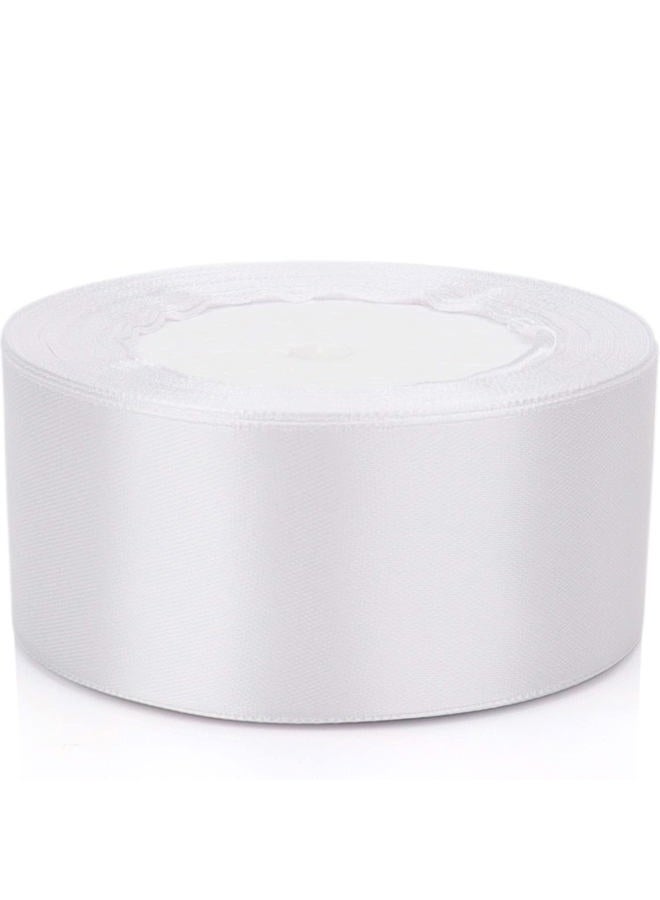 Nsilu 25 Yards 1-1/2 inches Wide Satin Ribbon Suitable for Wedding, Party and Gift Box Packaging Ribbon (White, 1-1/2") - Image 5