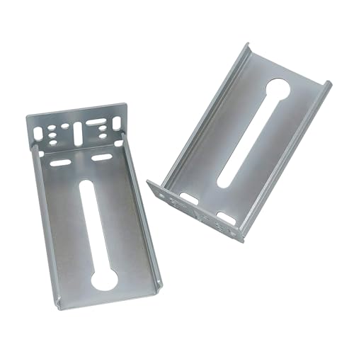 LONTAN Rear Mounting Brackets for Drawer Slide 2 Pairs Cabinet Bracket Drawer Track Guide Kitchen Replacement Parts for 1.77 inch Width Furniture Gildes - Image 1