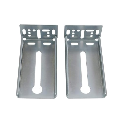 LONTAN Rear Mounting Brackets for Drawer Slide 2 Pairs Cabinet Bracket Drawer Track Guide Kitchen Replacement Parts for 1.77 inch Width Furniture Gildes - Image 5