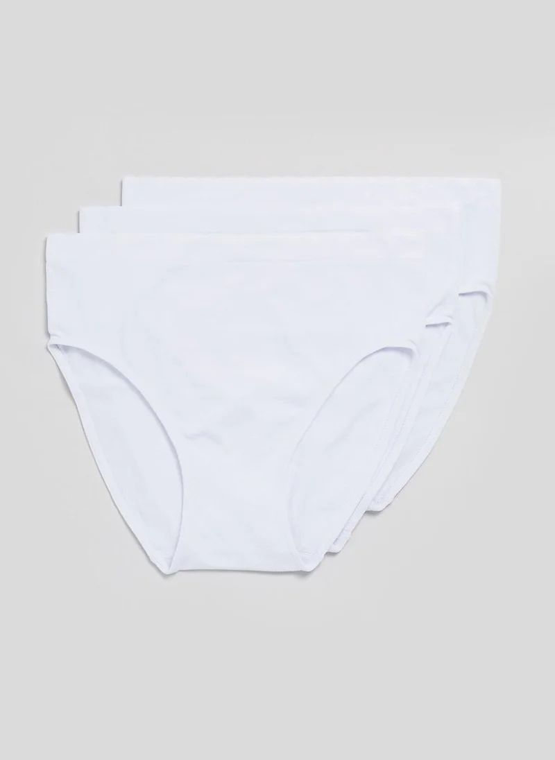 Matalan White 3 Pack White Seamless Full Briefs for Women | Best Price UAE