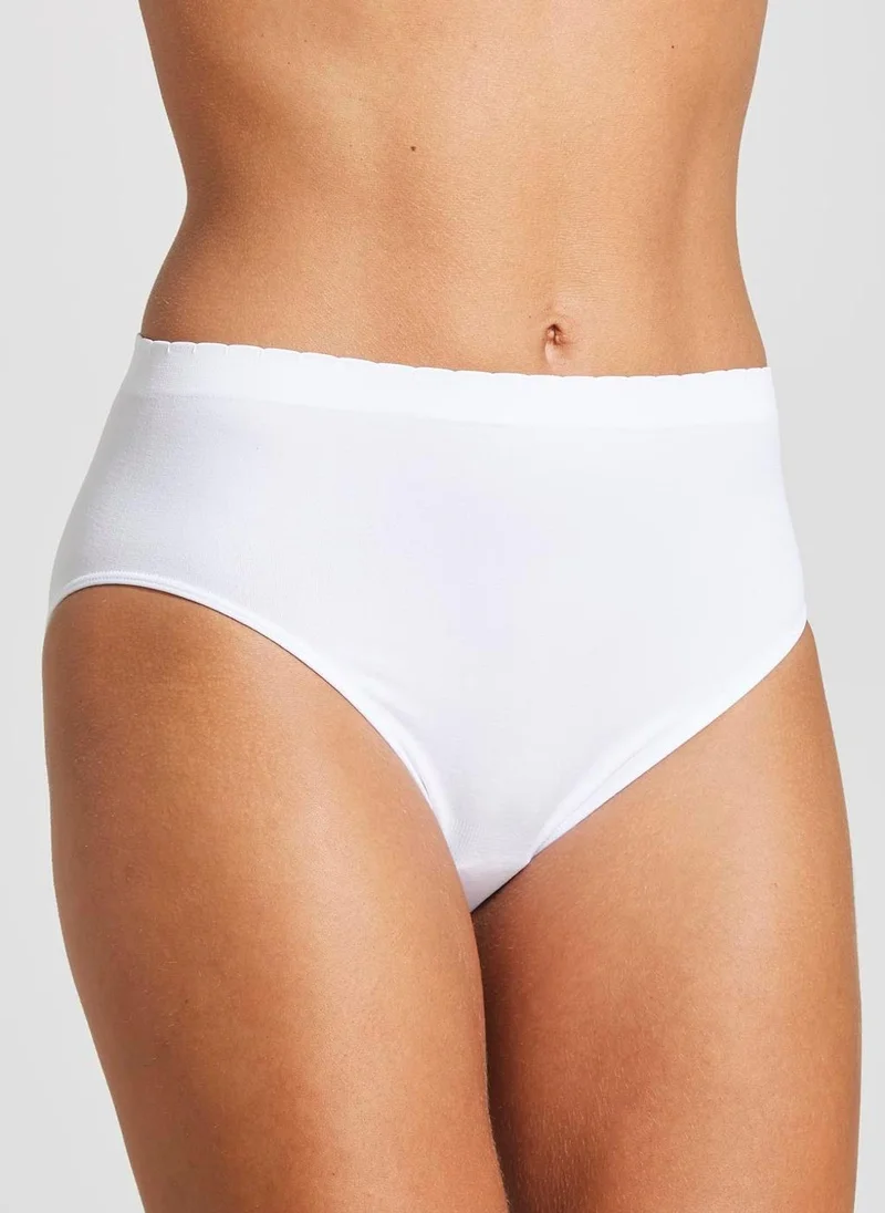 Matalan 3 Pack White Seamless Full Briefs