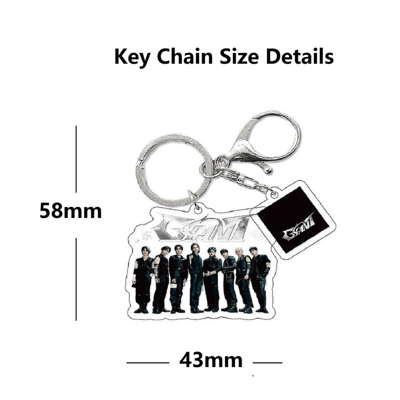 YiYiXiXi Stray-Kids New Album Lanyard Keychain Accessories Gift Merch for Fans(Purple) - Image 4