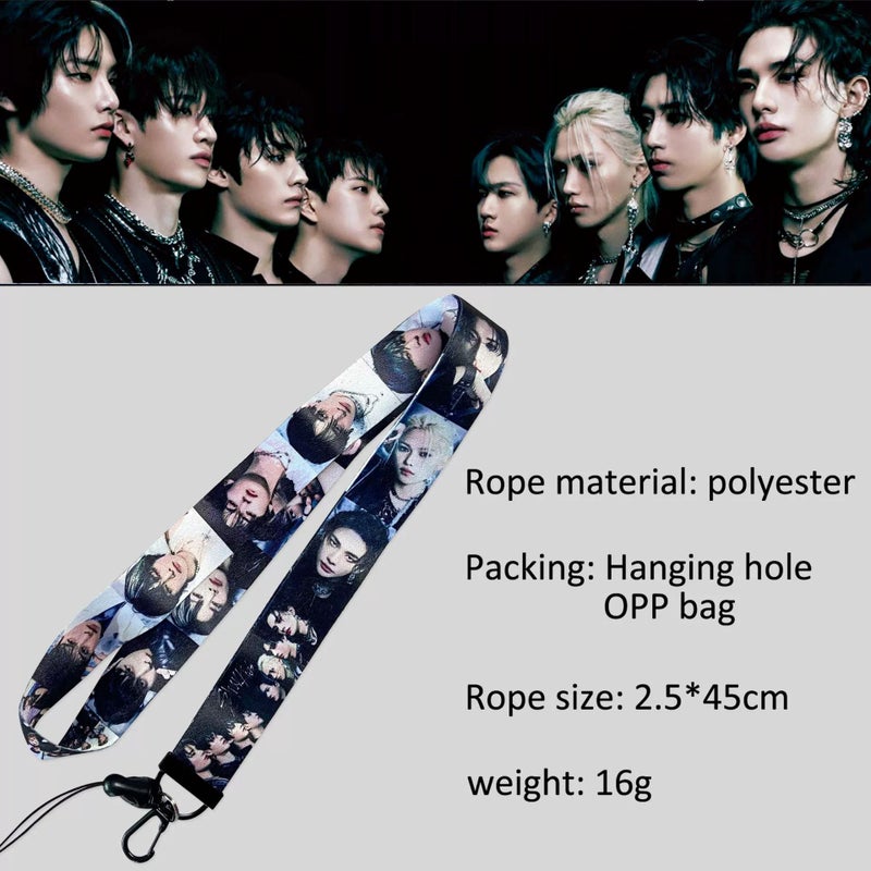 YiYiXiXi Stray-Kids New Album Lanyard Keychain Accessories Gift Merch for Fans(Purple) - Image 2