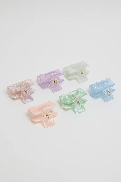 أر أند بي 6 Pack Resin Claw Clips