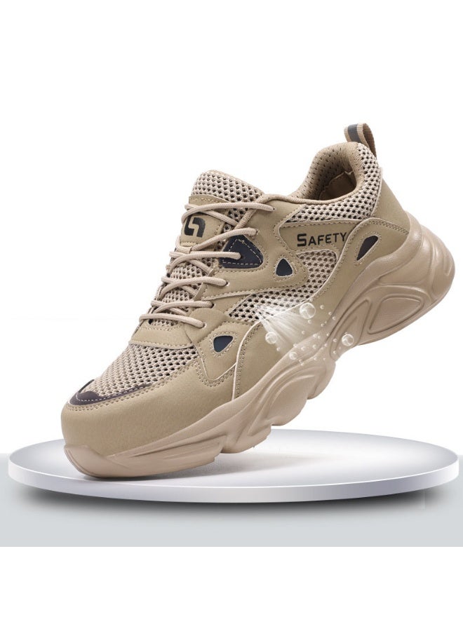 NIBEMINENT Men's Safety Shoes Anti-puncture Working Sneakers Puncture Male Work Shoe Breathe Men Shoes Lightweight Men's Work Shoes - Image 1