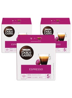 Nescafé 16 Dolce Gusto Espresso Coffee Capsules 88grams Pack of 3  - Image 2