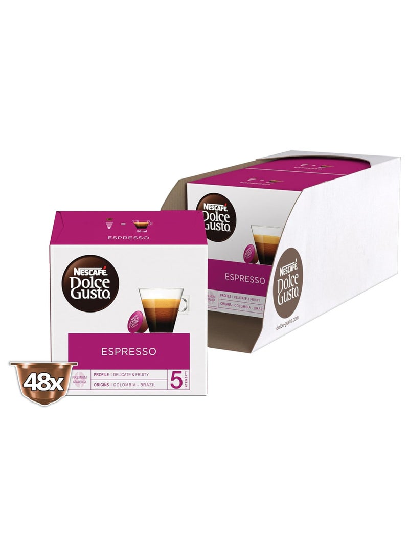 Nescafé 16 Dolce Gusto Espresso Coffee Capsules 88grams Pack of 3 - Image 3