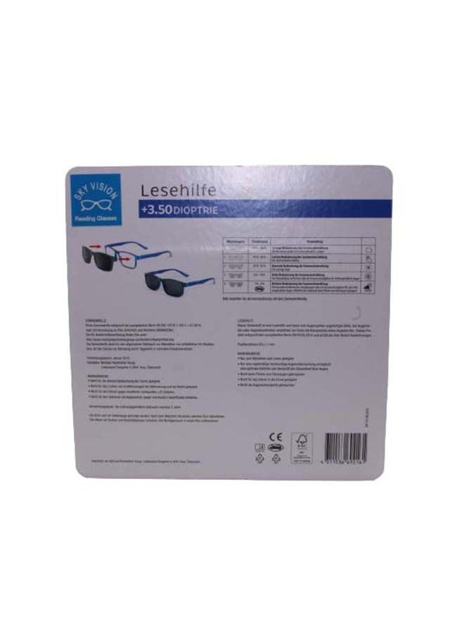 SKY VISION - Rectangular Reading Glasses With Magnetic Clip-On Sunglasses - Image 1