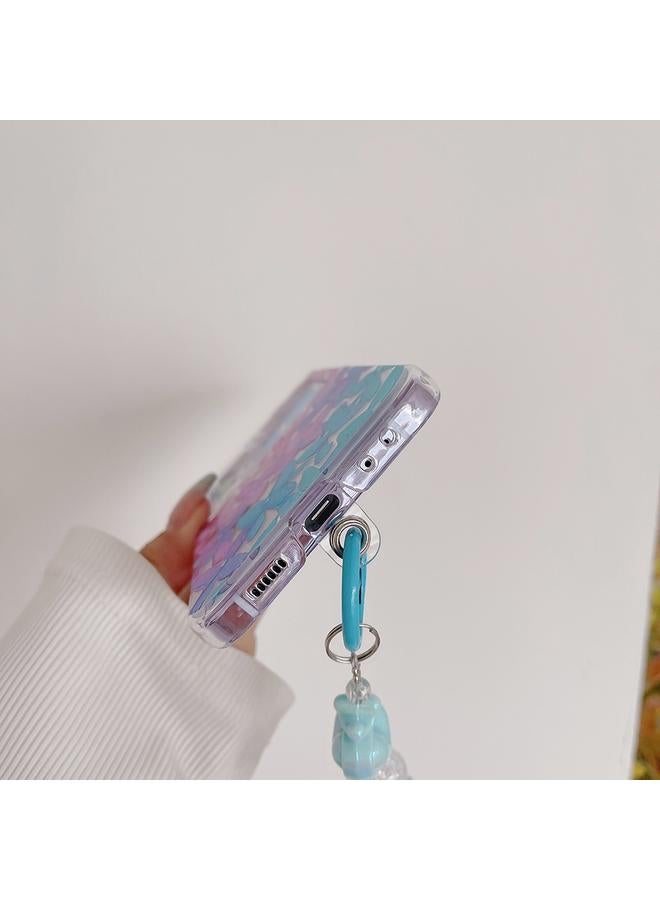 S-TOP Case For Samsung Galaxy Z Flip5 Painted Pattern PC Transparent Folding Phone Case - Image 4