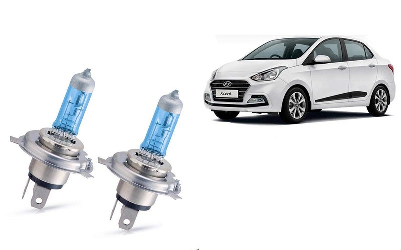 Auto Pearl H4 Ultra Blue High Beam Halogen Head Lamp Bulb for - Hyundai Xcent 2016 - Image 1
