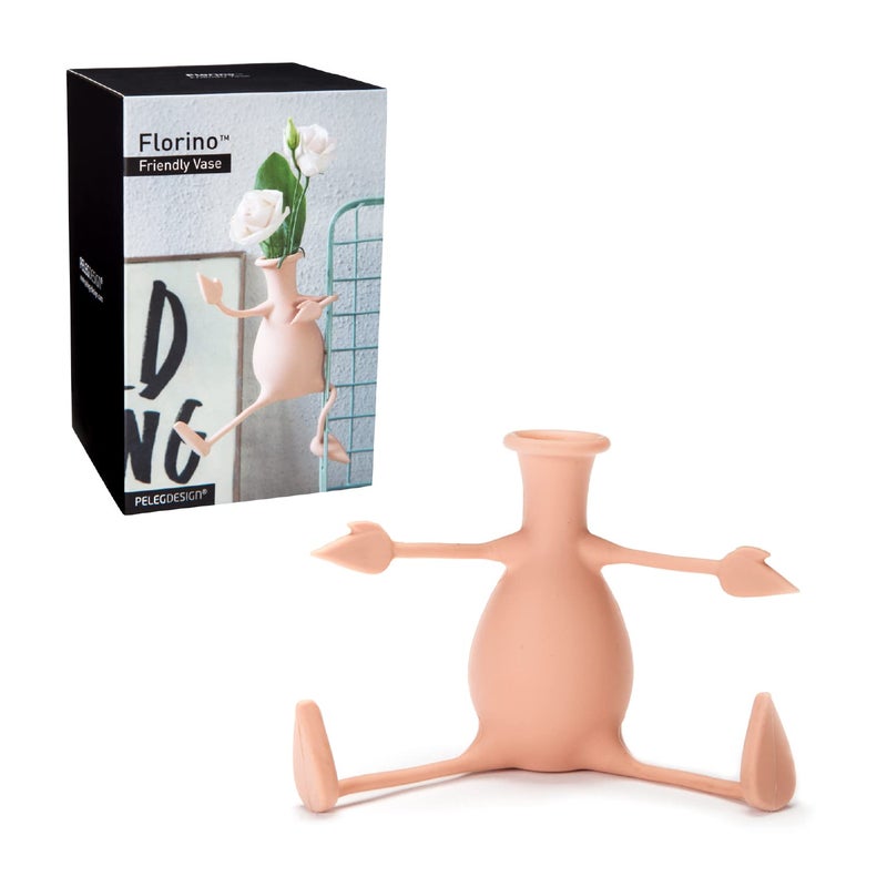 بيليج ديزاين Florino - Home Flower Vase Home Modern D؟ Cor Fase for Flowers فريدة من نوعها بواسطة Peleg Design (Peach) - Image 1