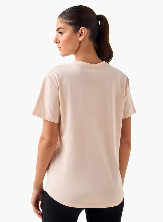 Kappa Pink Kappa Women 2-Way Stretch T-shirt for Women | Best Price UAE