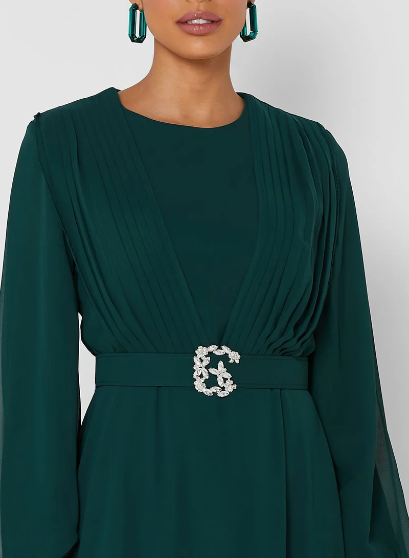 Khizana Embellished Waist Detail Dress