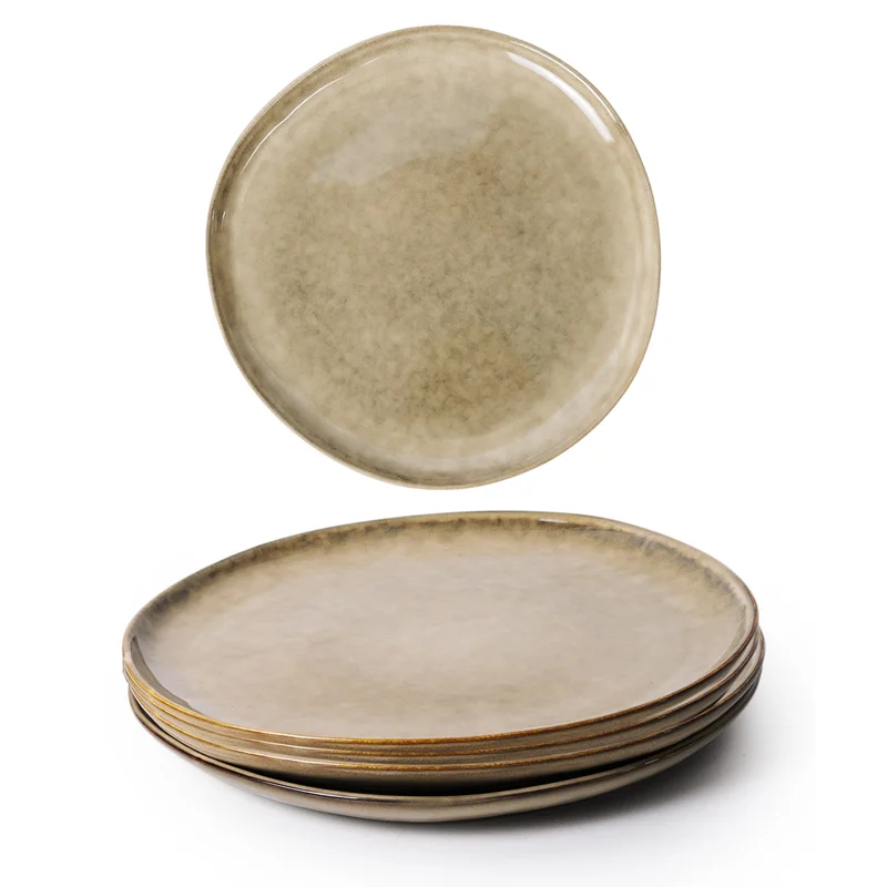 Cuisine Art Cuisine Art Jamie Stoneware Side Plate - 20cm, Brown (Set of 4)