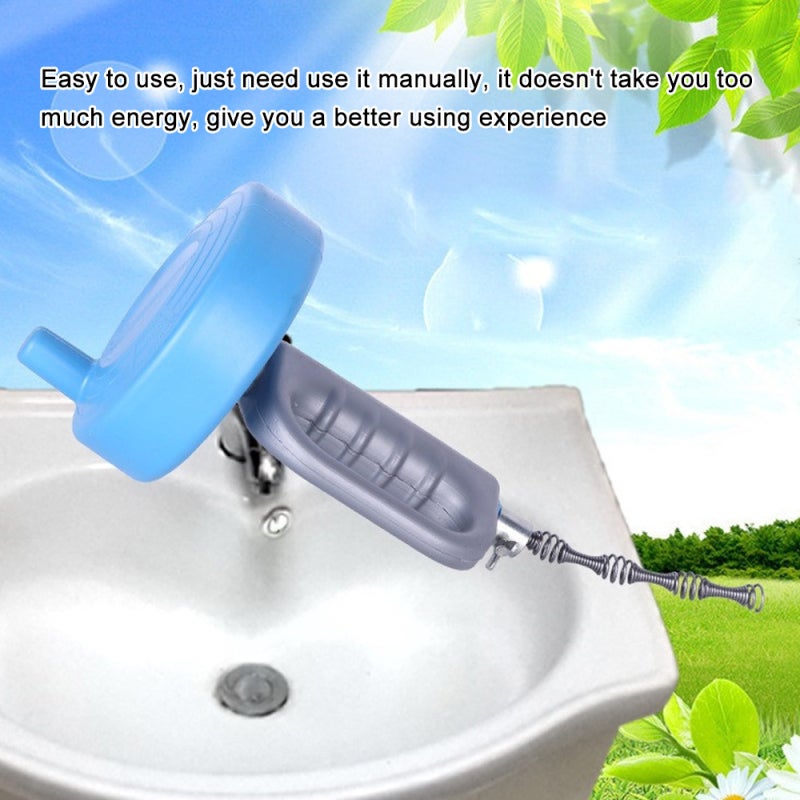 Home Cleaner Toilet Blockage Hand Tool Pipes Unclog Sewer Pipes Dredge Kitchen Toilet Clog Sewer Spring Cleaning Tool - Image 3