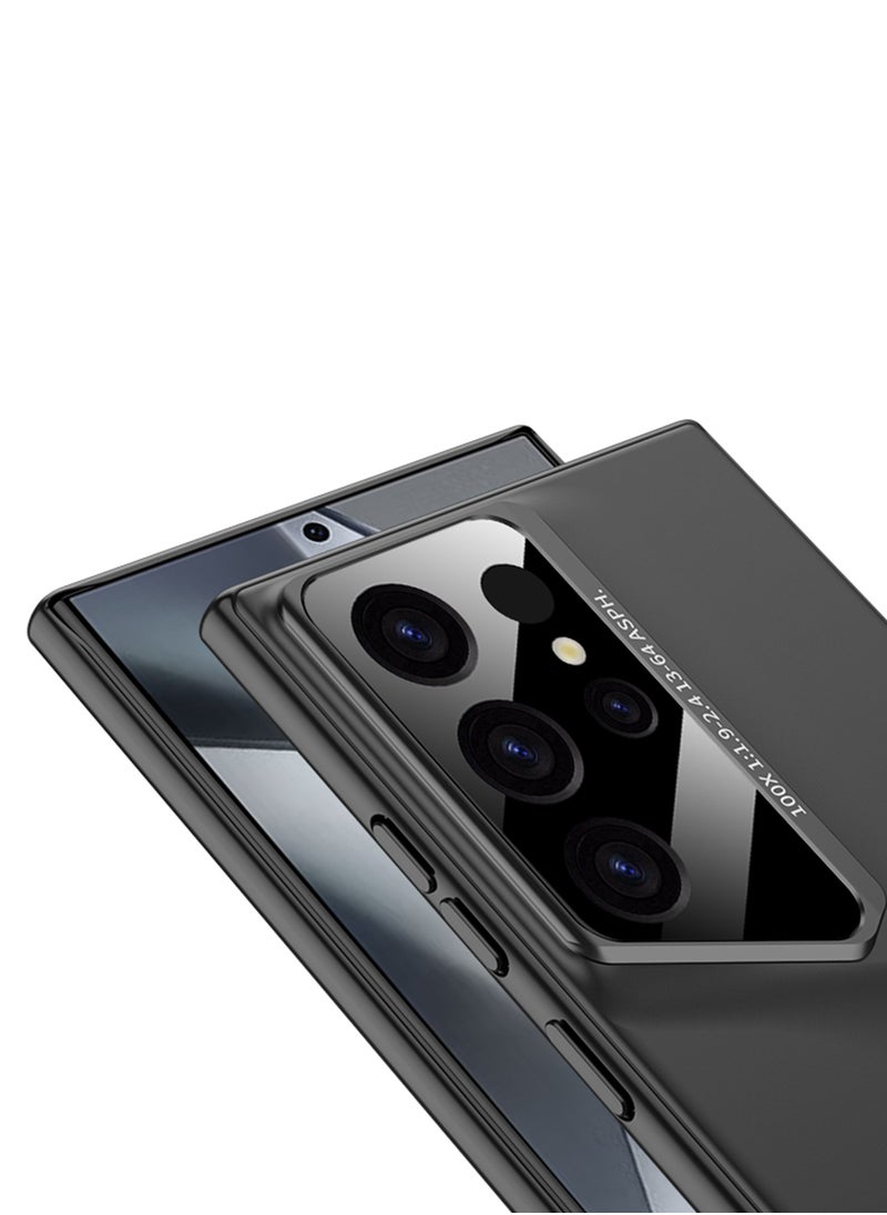 LEEKA - Samsung Galaxy S24 Ultra Ultra Slim Carbon Fiber Back Cover – New Sport Car Design with Luxury Fiber Camera Protection Case (Grey) - Image 1
