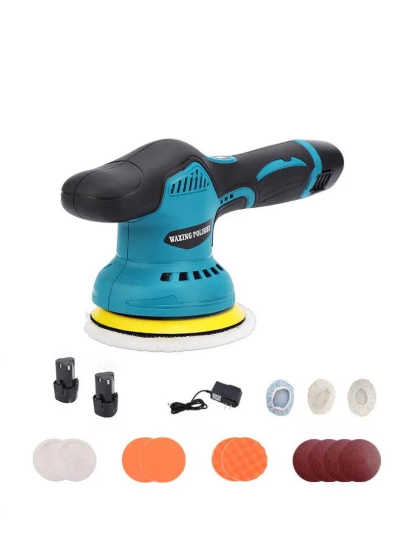 Generic Cordless Car Polisher 8 Gears of Speeds Adjustable Electric Auto Polishing Machine Multifunctional Home Cleaning Metal Waxing Wood Sanding Rust Removal Machine.  - Image 3