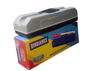 Dinojames Magnetic White Board Duster with Spring Marker Holder (Assorted Color) - Image 2