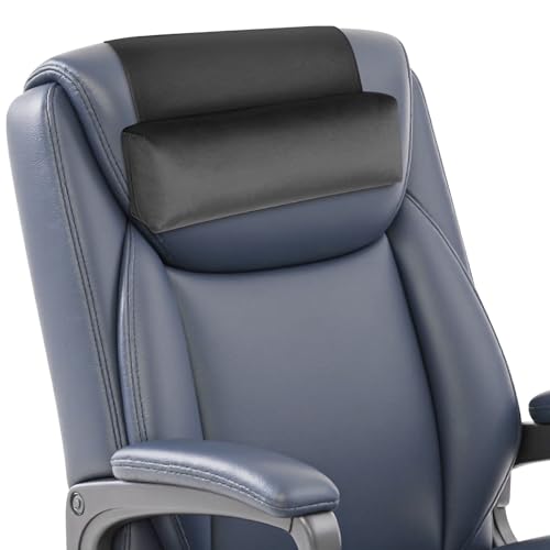 WdFour Velvet Neck & Head Pillow for Recliner Chair, Small Ergonomic Cervical Support Pillow for Home, Office and Travel, Non-Slip Cushion for Tension Relief & Shoulder Comfort (Dark Gray) - Image 1