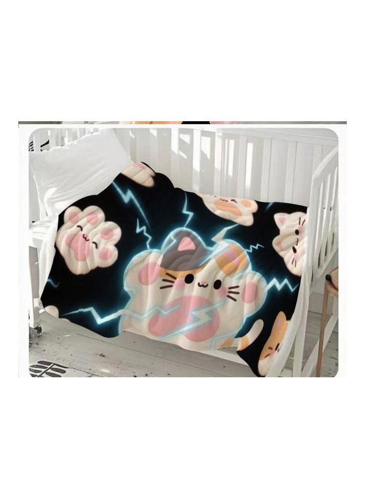 general Children's or student cartoon flannel thin blanket (warm and comfortable, suitable for sleep, games) 100cm*150cm - 157 - Image 3