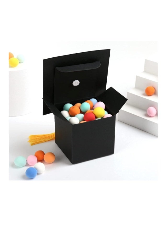 OASIS-TH 30 Pack Graduation Candy Boxes, Graduation Cap Gift Sugar Chocolate Boxes with Yellow Tassel, DIY Grad Treat Box for Graduation Party Favors Boxes, Graduation Decor Party Supplies  - Image 2
