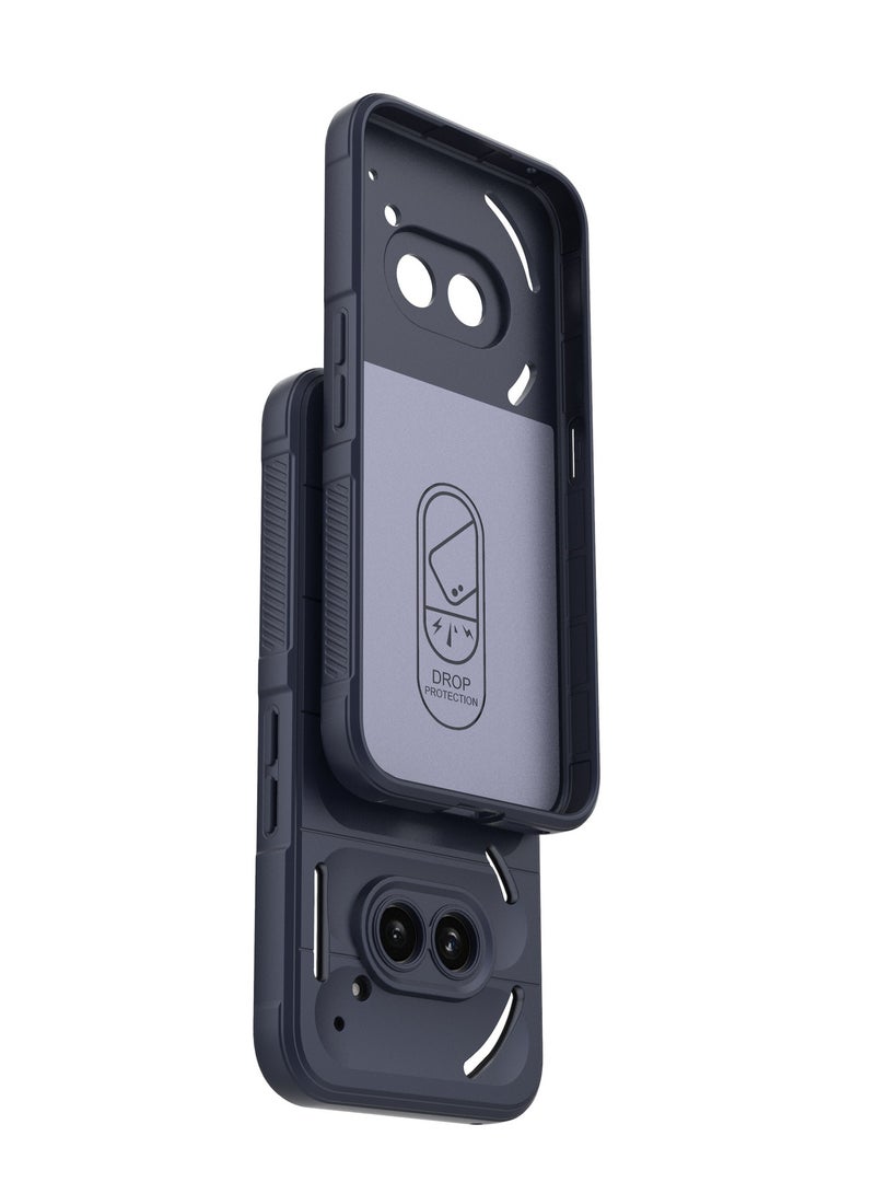 2A 5G / 2A زائد 5G حالة الهاتف المحمول ، الثقيلة 3D نمط الشريط ، لينة سيليكون حماية كاملة من الصدمات حالة الهاتف المحمول ، تنطبق على أي شيء 2A 5G / 2A زائد 5G الأسود - Image 4