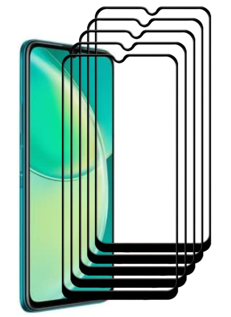 ACLIX 5 Pieces Antistatic ESD Dustproof Premium Quality High Definition Tempered Glass Screen Protector Designed For Huawei nova Y60 - Image 1