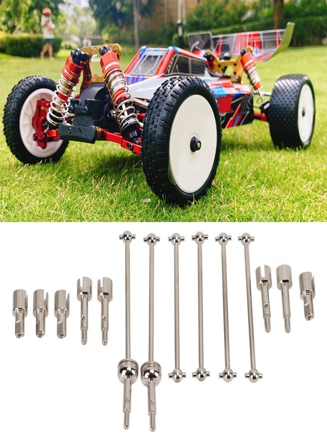 Mrisata Wltoys 144001 Dogbones Wltoys 124017 Differential Drive Shaft 10×7×2 Rc Cvd Drive Shaft Kit Upgrade Part Metal with Joint Cup Dog Bone for Wltoys 144001 Rc Car Wltoys 144001 - Image 3