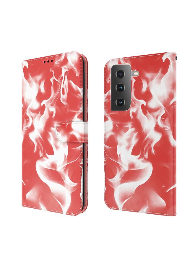 اس-توب جراب لهاتف Samsung Galaxy S21+ 5G بنمط ضباب سحابي، جراب جلدي قلاب أفقي مع حامل وفتحة بطاقة ومحفظة - Image 2