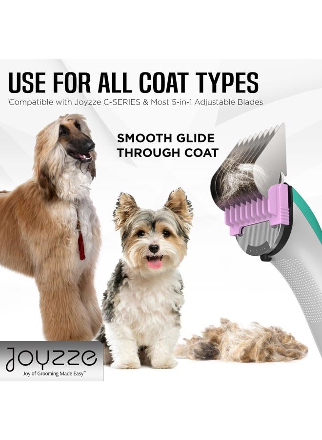 JOYZZE 8 Piece Metal Comb Set for Hornet/Stinger Clippers - Professional Dog Grooming Blades for Tangle-Free,Ideal for Trimming and All Hair Types - Compatible with C Series Clippers - Image 3