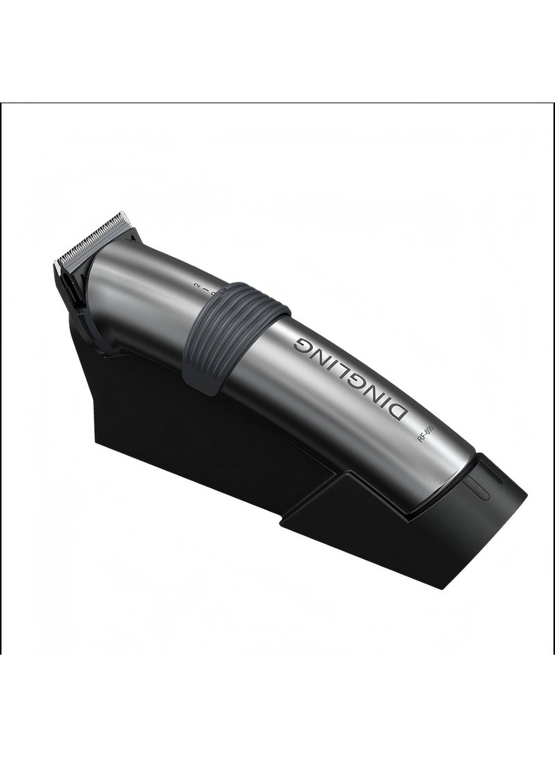 DINGLING Professional Electric Hair Clipper With Blades Silver/Black - Image 3