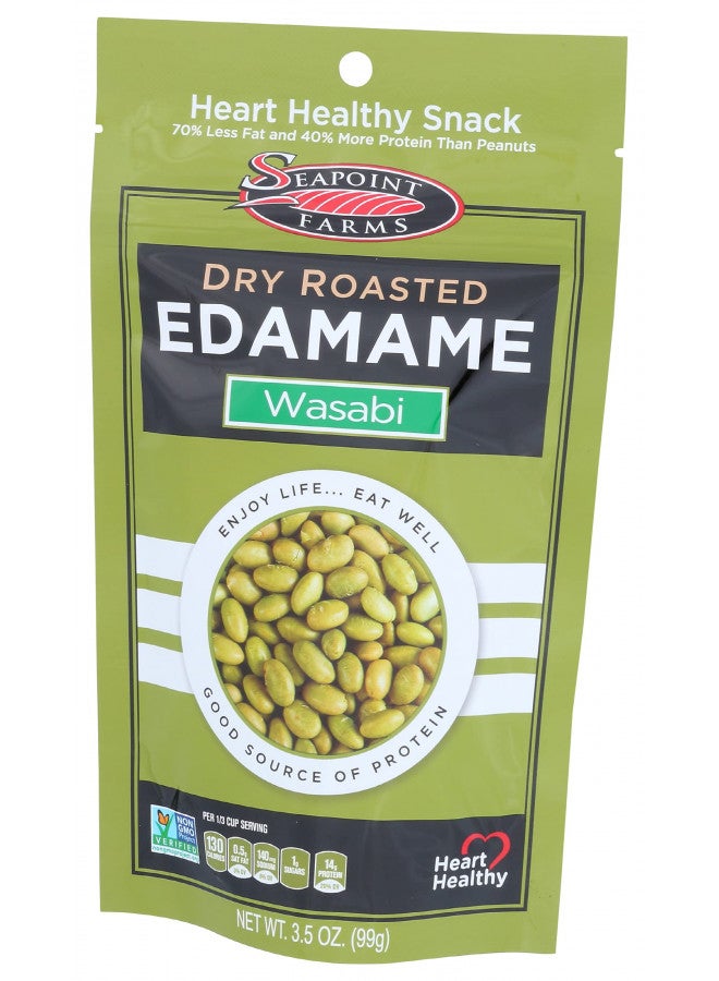 Seapoint Farms Dry Roasted Edamame, Wasabi, 3.5 Oz - Image 2
