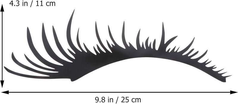 Car Headlight Eyelashes Stickers Black 2 Pairs Vinyl Decals Car Door Blocked Sticker Exterior Decoration for Suvs and Trucks - Image 2