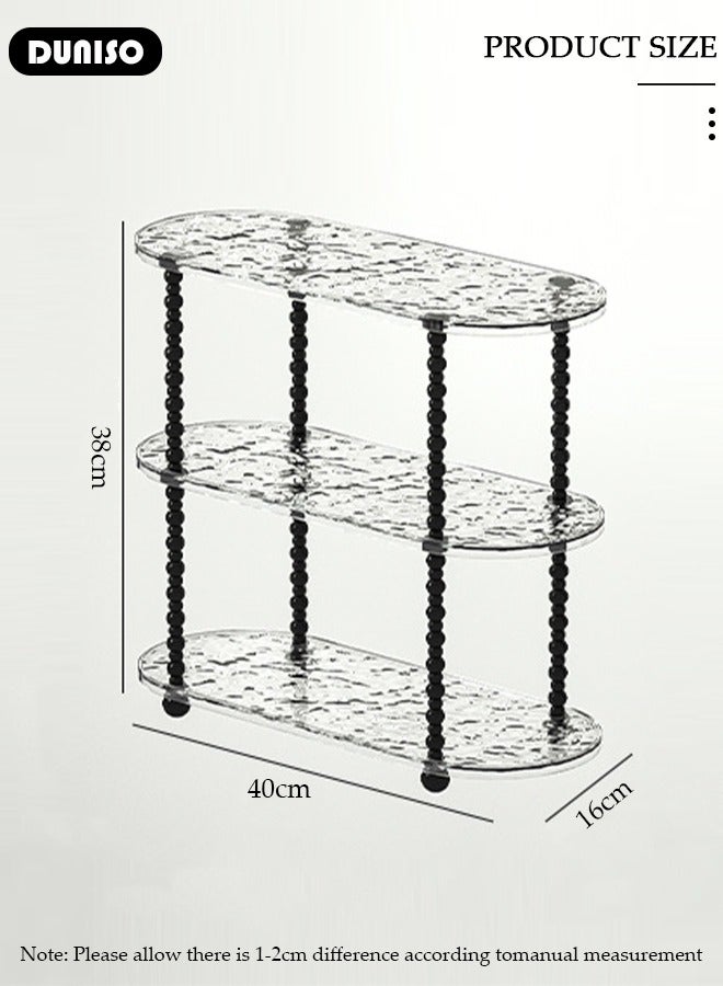 DUNISO 3-Tier Multi-Purpose Countertop Organizer,Countertop Coffee Cup Organizer, Bathroom Countertop Organizer,Perfume Skincare Countertop Makeup Organizer for Bedroom, Spice Rack Organizer for Cabinet - Image 2