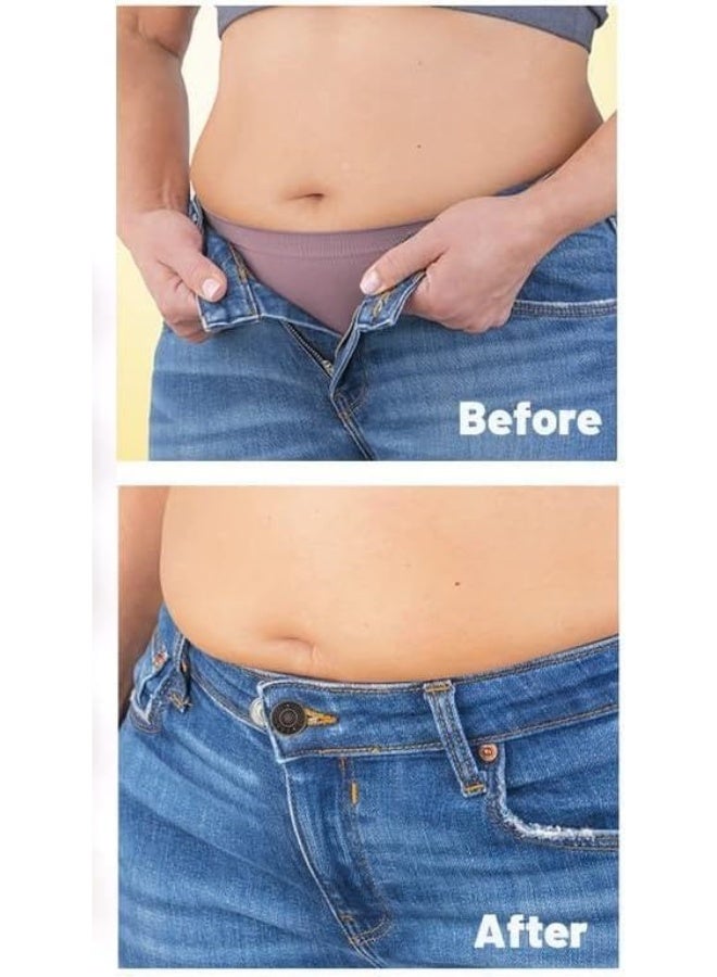 Metal Extender Elastic for Men Women Pants Buttons, 6 Pack Button Extender to Make Jeans Waistband and Pockets Adjustable, Suitable for Pregnant Women Pants Buttons, Collars, Cuffs - Image 5