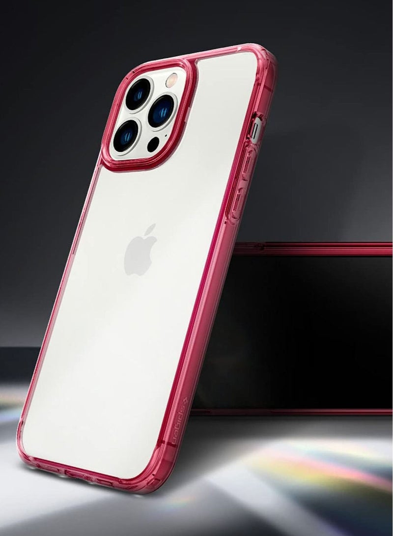 Spigen Ultra Hybrid Case Cover for iPhone 13 Pro Max - Red Crystal - Image 2